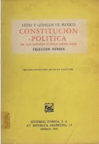 Image of Constitución política de los Estados Unidos Mexicanos